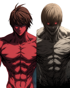 Muscular Light Yagami Vinyl Car Decal Sticker – Waterproof & UV-Resistant 8.0"