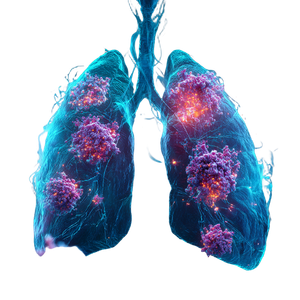 Glowing Lungs Cancer Vinyl Car Decal Sticker – Waterproof & UV-Resistant 3.4133333333333336"
