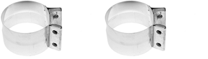 2x Walker Exhaust Heavy Duty Stainless Steel Band Clamp | Superior Sealing | Easy Install | 2 Inch Diameter 2x Walker Exhaust Heavy Duty Stainless Steel Band Clamp | Superior Sealing | Easy Install | 2 Inch Diameter