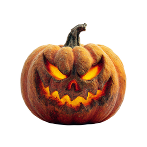 Scary Glowing Pumpkin Vinyl Car Decal Sticker – Waterproof & UV-Resistant 6.826666666666667"