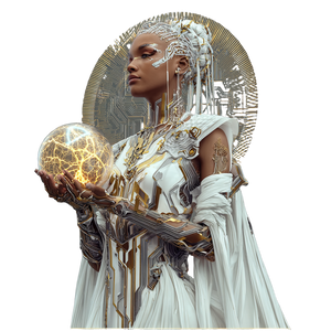 Cyberpunk Goddess V10 Vinyl Car Decal Sticker – Waterproof & UV-Resistant 3.4133333333333336"