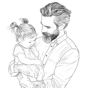 Father And Daughter V71 Vinyl Car Decal Sticker – Waterproof & UV-Resistant 3.4133333333333336"