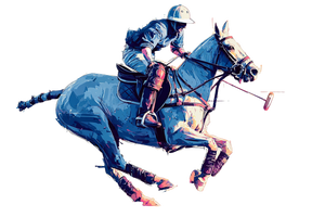 Polo Player Galloping Vinyl Car Decal Sticker – Waterproof & UV-Resistant 5.97333333333333