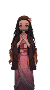 Nezuko Kamado Illustration V4 Vinyl Car Decal Sticker – Waterproof & UV-Resistant 9.706666666666667"