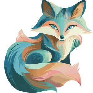 Cartoon Scout Fox Vinyl Car Decal Sticker – Waterproof & UV-Resistant 3.4133333333333336"