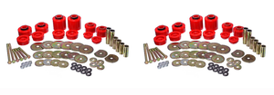 2x Upgrade & Protect Your Ford Truck | Energy Suspension Body Mount Bushings | Red Polyurethane
