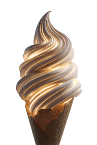 Glowing Ice Cream Cone Vinyl Car Decal Sticker – Waterproof & UV-Resistant 8.96"