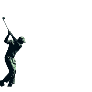 Golfer Silhouette Vinyl Car Decal Sticker – Waterproof & UV-Resistant 6.826666666666667"
