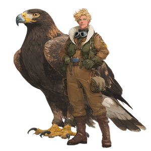 Man With Eagle Vinyl Car Decal Sticker – Waterproof & UV-Resistant 6.826666666666667"