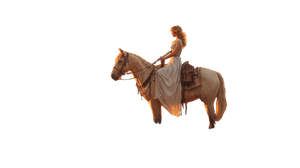 Flutist On Horse Vinyl Car Decal Sticker – Waterproof & UV-Resistant 5.4