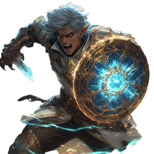 Half-Elf Cleric V6 Vinyl Car Decal Sticker – Waterproof & UV-Resistant 6.826666666666667"