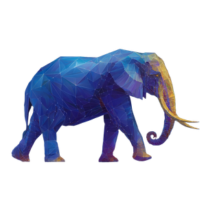 Fibonacci Elephant Vinyl Car Decal Sticker – Waterproof & UV-Resistant 3.4133333333333336"