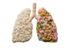 Stylized Lungs Contrast Vinyl Car Decal Sticker – Waterproof & UV-Resistant 5.97333333333333