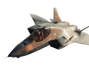 Futuristic Fighter Aircraft V2 Vinyl Car Decal Sticker – Waterproof & UV-Resistant 6.1866666666666665"