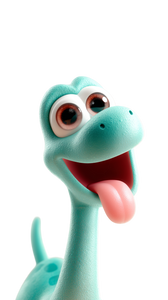 Playful Cartoon Brachiosaurus Vinyl Car Decal Sticker – Waterproof & UV-Resistant 9.706666666666667"