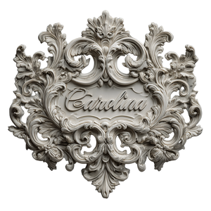 Ornate Carolina Plaque Vinyl Car Decal Sticker – Waterproof & UV-Resistant 3.4133333333333336"