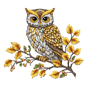 Owl On Branch V8 Vinyl Car Decal Sticker – Waterproof & UV-Resistant 3.4133333333333336"