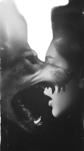 Wolf-Human Fusion Vinyl Car Decal Sticker – Waterproof & UV-Resistant 4.8533333333333335"