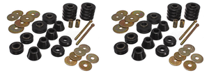 2x Upgrade & Stabilize your Ride | Energy Suspension Body Mount Bushings in Black Polyurethane 2x Upgrade & Stabilize your Ride | Energy Suspension Body Mount Bushings in Black Polyurethane