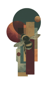 Surreal Bee Collage Vinyl Car Decal Sticker – Waterproof & UV-Resistant 9.706666666666667"