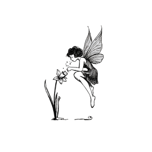 Fairy Drinking Water Vinyl Car Decal Sticker – Waterproof & UV-Resistant 3.4133333333333336"