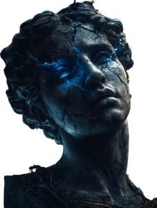 Glowing Venetian Bust Vinyl Car Decal Sticker – Waterproof & UV-Resistant 8.213333333333333"