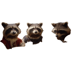 Raccoons Dining Table Vinyl Car Decal Sticker – Waterproof & UV-Resistant 3.4133333333333336"
