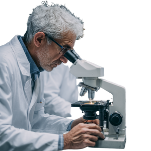 Scientists With Microscopes Vinyl Car Decal Sticker – Waterproof & UV-Resistant 6.826666666666667"