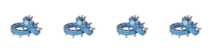 4x Blue 6x139.7/6x5.5 Wheel Spacer | 1-1/4 Inch Thick | 6061-T6 Aluminum | Set Of 2