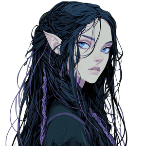 Fantasy Elf Portrait V15 Vinyl Car Decal Sticker – Waterproof & UV-Resistant 3.4133333333333336"