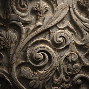 Carved Stone Filigree Vinyl Car Decal Sticker – Waterproof & UV-Resistant 3.4133333333333336"