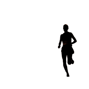 Marathon Runner Silhouette V2 Vinyl Car Decal Sticker – Waterproof & UV-Resistant 3.4133333333333336"