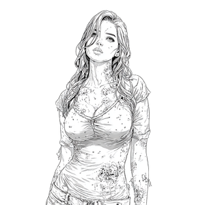 Rotting Flesh Woman Vinyl Car Decal Sticker – Waterproof & UV-Resistant 6.826666666666667"