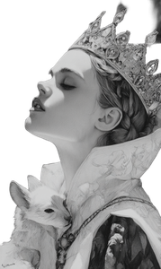 Princess With Creature Vinyl Car Decal Sticker – Waterproof & UV-Resistant 4.746666666666667"