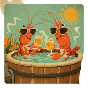 Shrimp Birthday Party Vinyl Car Decal Sticker – Waterproof & UV-Resistant 3.4133333333333336"