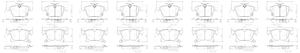 4x Upgrade 2017-2020 Chrysler Pacifica,Voyager with Brembo Ceramic Brake Pads | Low Dust, Quiet, Premium Set Of 4 4x Upgrade 2017-2020 Chrysler Pacifica,Voyager with Brembo Ceramic Brake Pads | Low Dust, Quiet, Premium Set Of 4