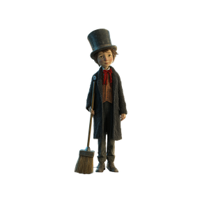 Chimney Sweep Boy V3 Vinyl Car Decal Sticker – Waterproof & UV-Resistant 6.826666666666667"