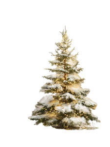 Snowy Christmas Tree V7 Vinyl Car Decal Sticker – Waterproof & UV-Resistant 8.213333333333333"