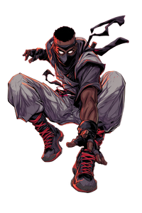 Ninja Comic Character Vinyl Car Decal Sticker – Waterproof & UV-Resistant 4.4