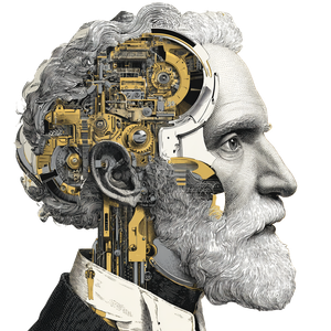 Cyborg Man Machine Vinyl Car Decal Sticker – Waterproof & UV-Resistant 6.826666666666667"