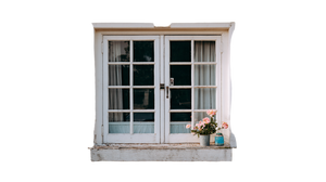 Suburban House Window Vinyl Car Decal Sticker – Waterproof & UV-Resistant 2.72"