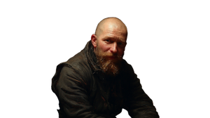 Bald Carpenter Portrait Vinyl Car Decal Sticker – Waterproof & UV-Resistant 2.72"
