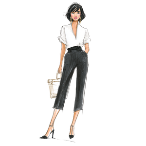 Stylish Fashion Illustration V6 Vinyl Car Decal Sticker – Waterproof & UV-Resistant 3.4133333333333336"
