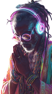 Dj At Neon Rave Vinyl Car Decal Sticker – Waterproof & UV-Resistant 9.706666666666667"