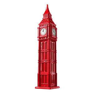 Red Big Ben Vinyl Car Decal Sticker – Waterproof & UV-Resistant 6.826666666666667"