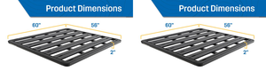 2x Rhino-Rack USA Roof Rack Platform | Stylish & Aerodynamic Design | Most Versatile & Modular | Integrated Measuring Strip | Limited 5-Year Warranty 2x Rhino-Rack USA Roof Rack Platform | Stylish & Aerodynamic Design | Most Versatile & Modular | Integrated Measuring Strip | Limited 5-Year Warranty