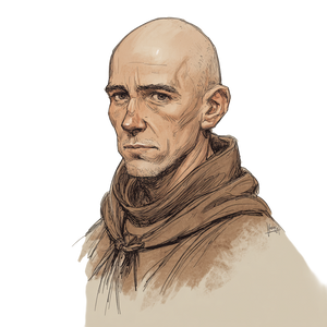 Medieval Commoner Bald Vinyl Car Decal Sticker – Waterproof & UV-Resistant 3.4133333333333336"