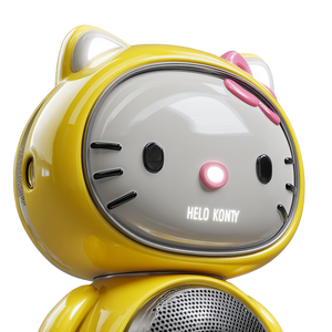 Hello Kitty Clock Vinyl Car Decal Sticker – Waterproof & UV-Resistant 3.4133333333333336"