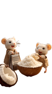 Mice Preparing Food Vinyl Car Decal Sticker – Waterproof & UV-Resistant 4.8533333333333335"
