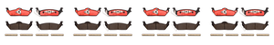 4x Brembo Ceramic Brake Pad Set | 2004-2012 Ford F-150, Lincoln Mark LT | Low Dust, Premium Material, Smooth Braking | Set Of 4 4x Brembo Ceramic Brake Pad Set | 2004-2012 Ford F-150, Lincoln Mark LT | Low Dust, Premium Material, Smooth Braking | Set Of 4
